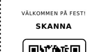 Skanna din qr kod vid dörren