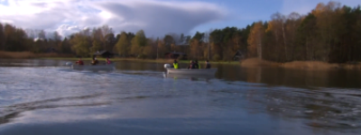 Skärmdump av video från arenan. Inslag om Skärgårdskunskapen i Kyrkbacken skola I Nagu
