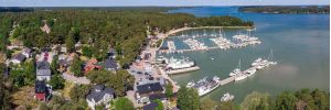 Nagu norra hamn flygfoto