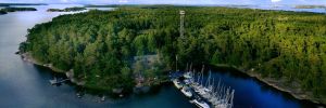 Flygbild av Bodö Nagu